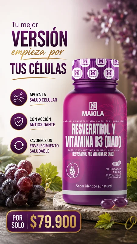 Resveratrol y Vitamina B3 NAD